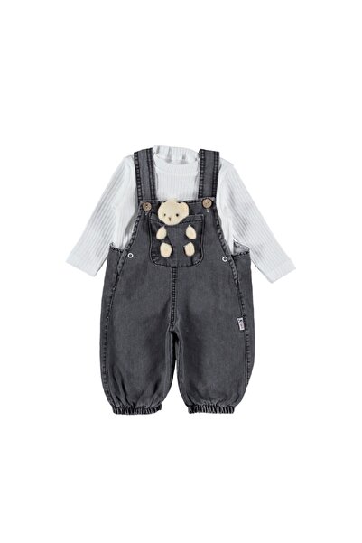 İLHANLAR دمية دب للأطفال مع سروال جينز