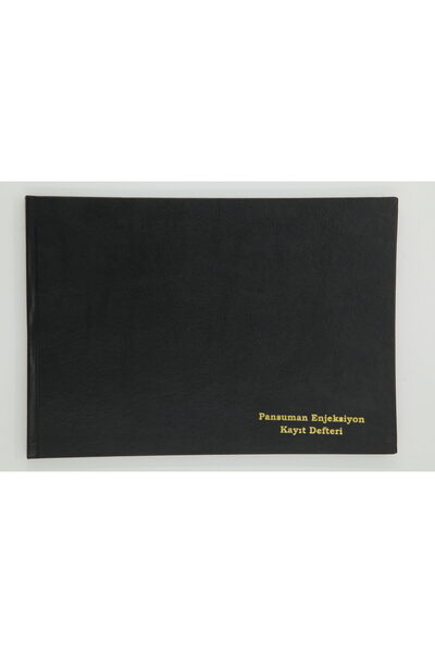 Dilman Pansuman Enjeksiyon Kayıt Defteri Ciltli 96 Yp.
