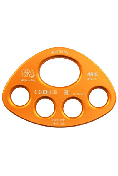 Kong 4RIG – 4 Delikli İp Dağıtım Plakası 36KN | CEN TS 16415 – EAC – UIAA 130 V1