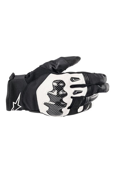 Alpinestars SMX-1 DryStar Korumalı Motosiklet Eldiveni Siyah Beyaz