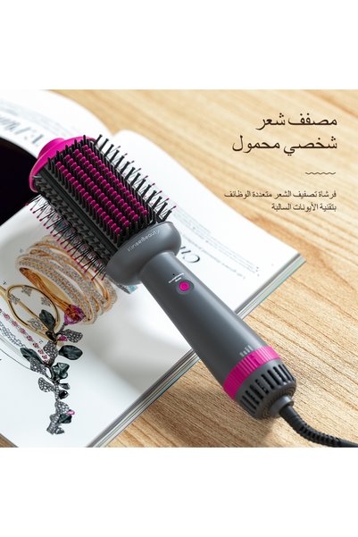 KINSEI BEAUTY Dryer&Straightening 2IN1Hair Brush Hair Dryer Hot Air Brush Ceramic Anti-ironing Blower Styling Tool