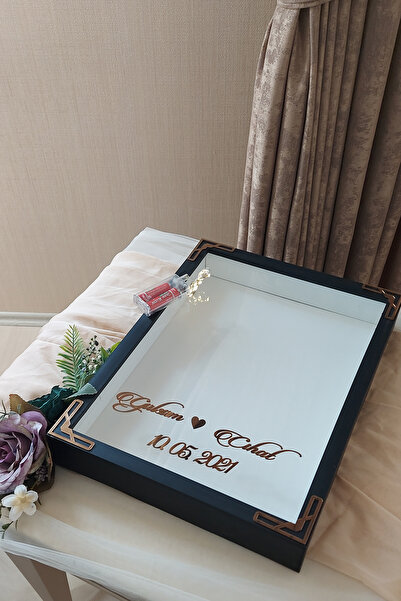 Verda Çerçeve إطار صور LED بتصميم عميق على شكل صندوق ورد مقاس 30×40 سم! إطار ...