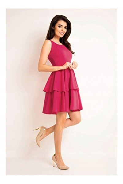 Awama Dress A163, pink