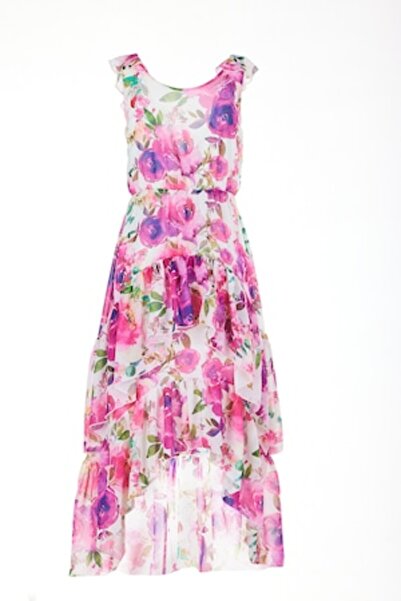 Awama A500 Dress, Polyester, Pink/White