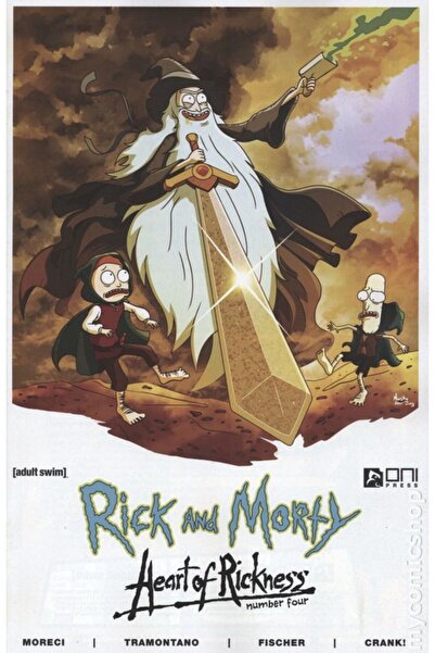 Kolektif Kitap Rick and Morty Heart of Rickness #4B (ingilizce) Lord Of The Rings Cover