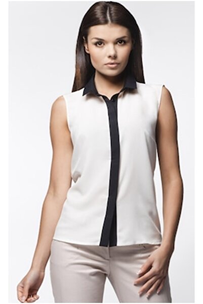 Awama Shirt A023, Polyester, Ecru