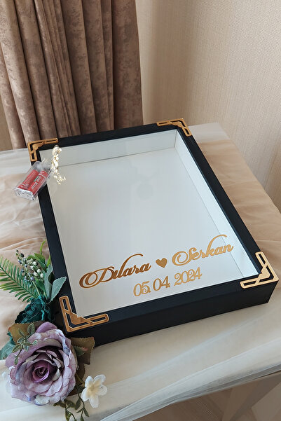 Verda Çerçeve إطار صور LED بتصميم عميق على شكل صندوق ورد مقاس 30×40 سم! إطار ...