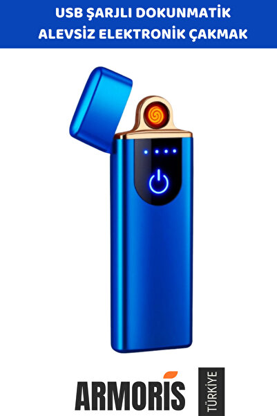Armoris Yeni Alevsiz Rüzgardan Etkilenmeyen Sistem Dayanıklı Usb Şarjlı Dokun...