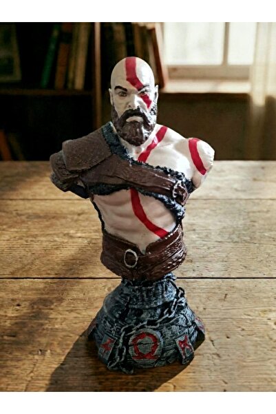 eselya ESELYA3D God Of War / Renkli Kratos Leviathan Büst Figürü / Playstatio...