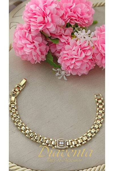 DİAVENTA TAKI VE AKSESUAR سوار شوبينغ - سوار ذهبي فاخر مرصع بالأحجار الكريمة ...