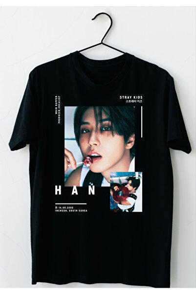 barsdepo Han Stray Kids Printed T-Shirt, Oversized Unisex T-Shirt Child / Adu...