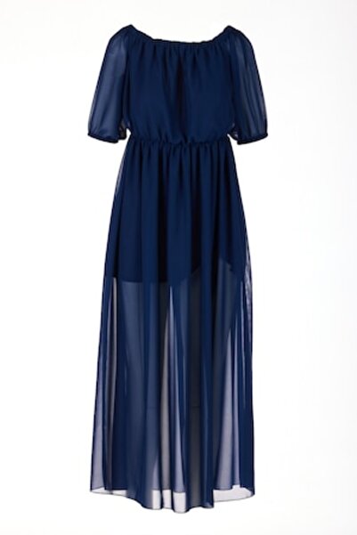 Awama Dress A515, Polyester, Navy