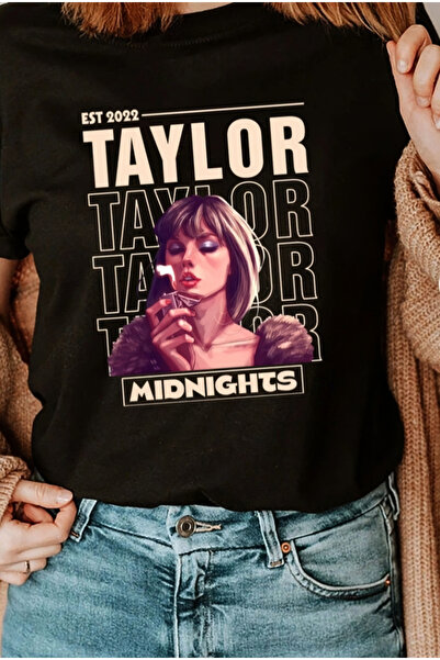 barsdepo تي شيرت تايلور ميدنايتس مطبوع ، قصة فضفاضة تي شيرت للجنسين للأطفال /...