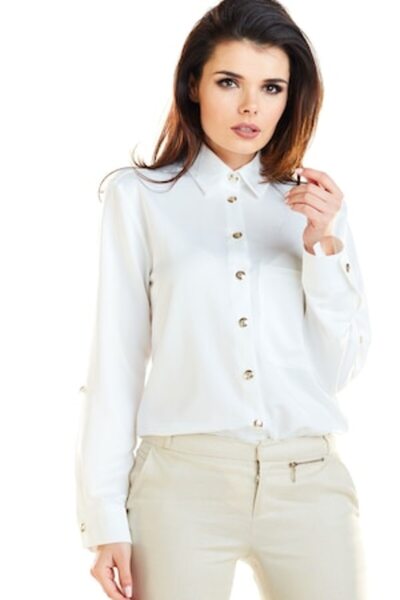 Awama A275 Women's Shirt, Polyester, White