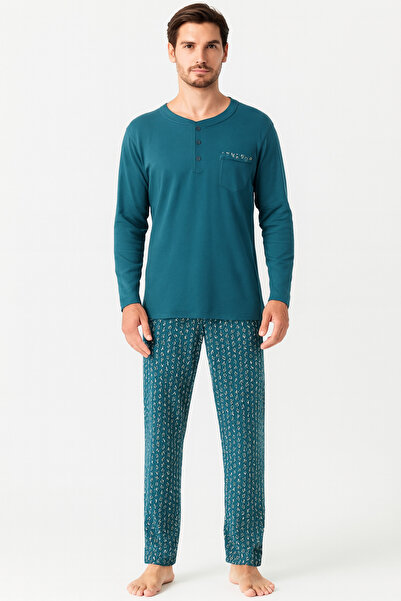 Pjs Pijama Cotton Interlock Combed Cotton Pocket Pajama Set