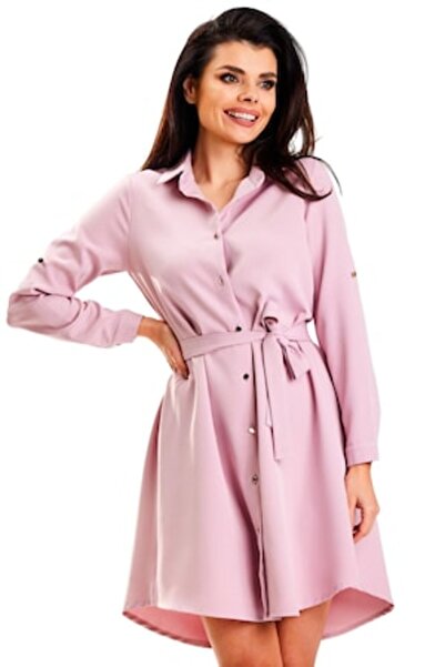 Awama Dress A568, awama, Polyester, Pink