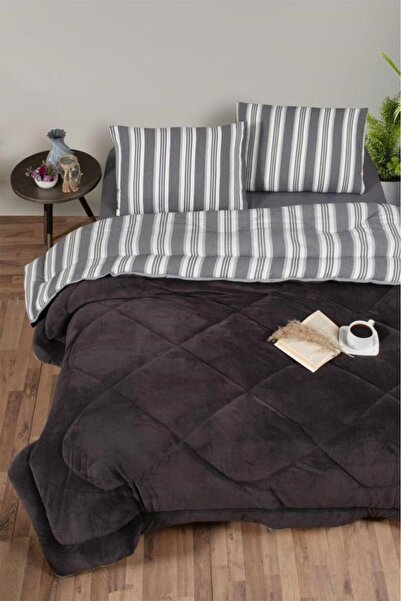 Kristal طقم نوم سوفت ريلاكس مزدوج أنثراسيت