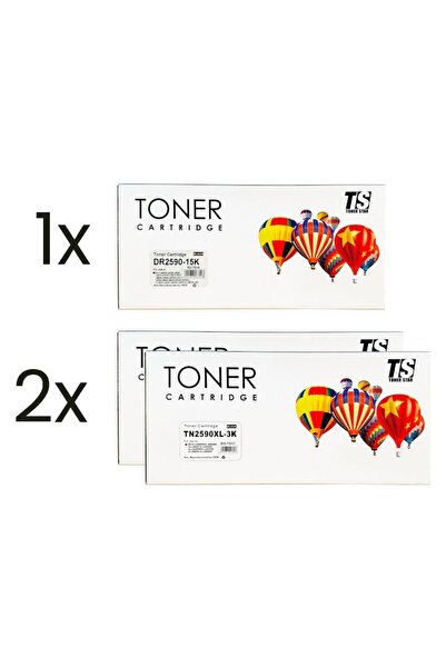 TS Toner Star Multipack 2pcs x Compatible Cartridge NON Brother TN2590XL 3000...