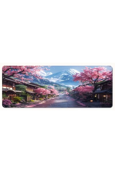 sgeteknoloji Sge Technology 70X30 cm Fuji Mountain Anti-Slip Base Speed Surface Gamer Mouse Pad Gaming