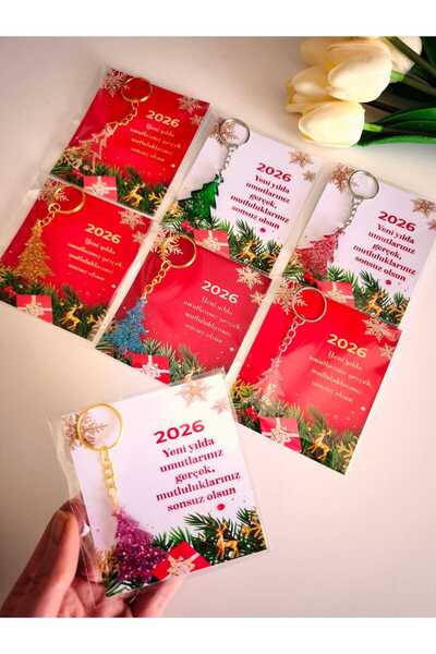 Demet Art Studio Reçineye Hayat Veriyoruz Epoxy 5 Pieces Mixed Color Pine Tre...