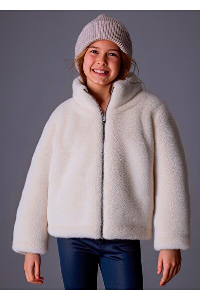 MAYORAL Girl's Fur Coat 7429