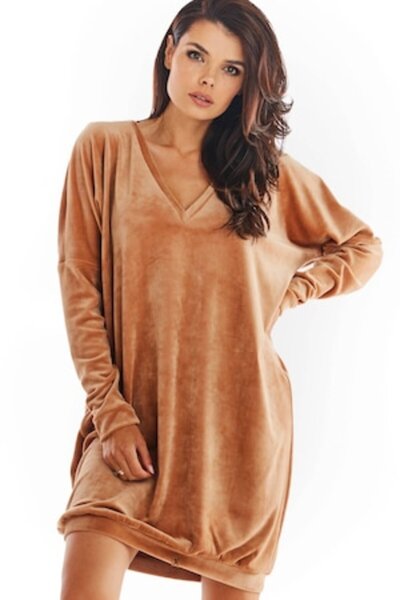 Awama Dress, Beige, One Size