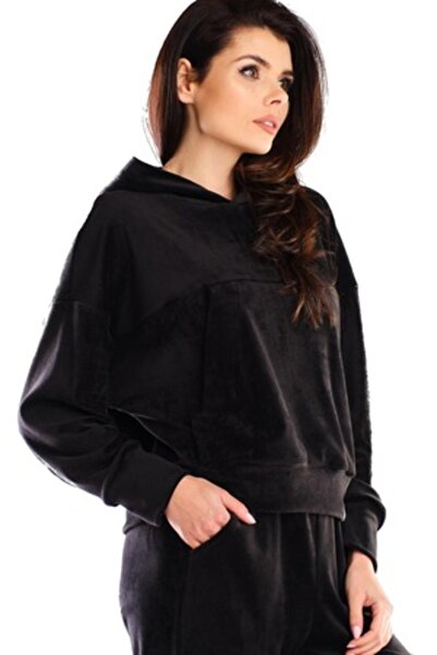 Awama Hoodie, Polyester, Black