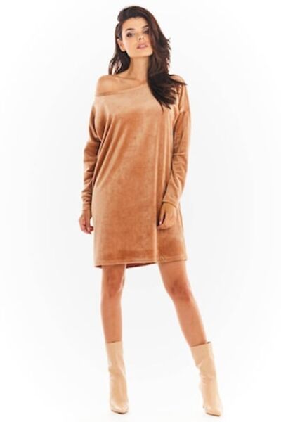 Awama Dress, Beige, One Size