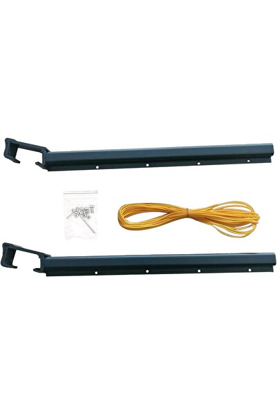 MELEKYAPI Balkon Çamaşır Kurutma Askısı Alüminyum Küpeşte Askılığı KARE 80*30...