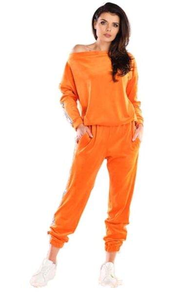 Awama Hoodie, Polyester, Orange, L/XL