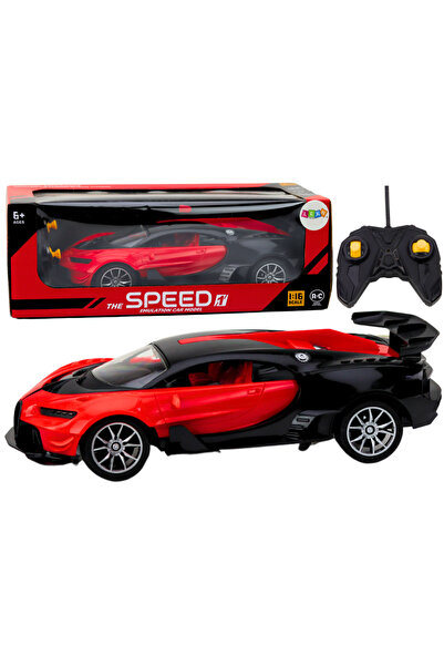 LEAN Mașină sport RC roșie 1:16 cu lumini și viteză de 20 km/h