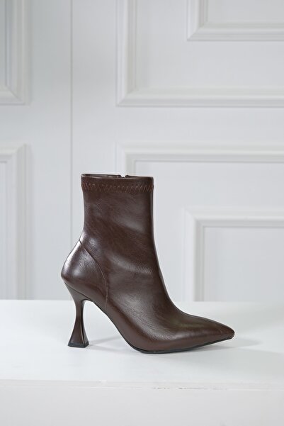 Elexus Kadın Bot Streç İnce Topuklu Sivri Burun