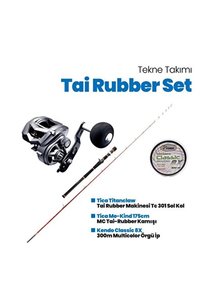 Tica Titanclaw Tai Rubber Makinesi - Me-Kİnd 175cm MC Tai-Rubber Kamışı Set