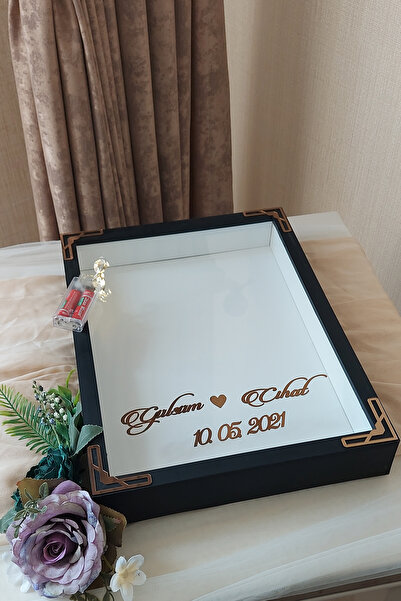 Verda Çerçeve إطار صور LED بتصميم عميق على شكل صندوق ورد مقاس 30×40 سم! إطار ...