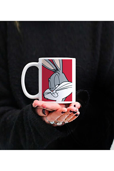 Darkia كوب بورسلين هدية بتصميم باغز باني مطبوع