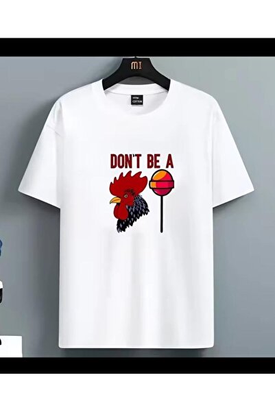 LELVANİ Tricou cu imprimeu cu ilustrație „Don't Be A Yazılı Horoz”