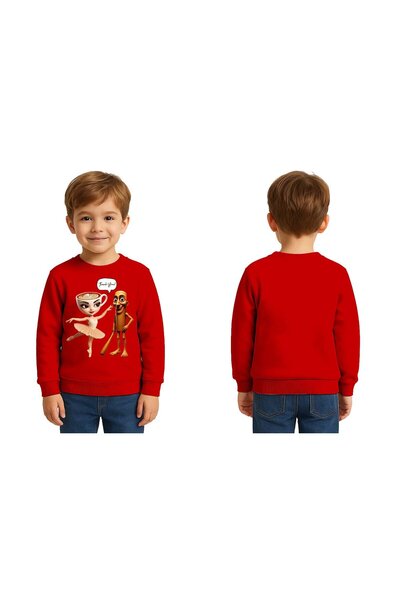 SEDİRLİ Unisex Braınrot cu imprimeu Copii Swae tricou 3 fire cu borduri