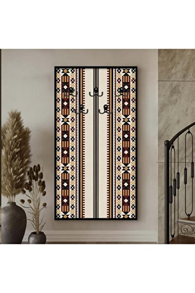 Marktna لوحة قماشية بتصميم نجدي لتعليق الملابس مع برواز شامبين مجوف