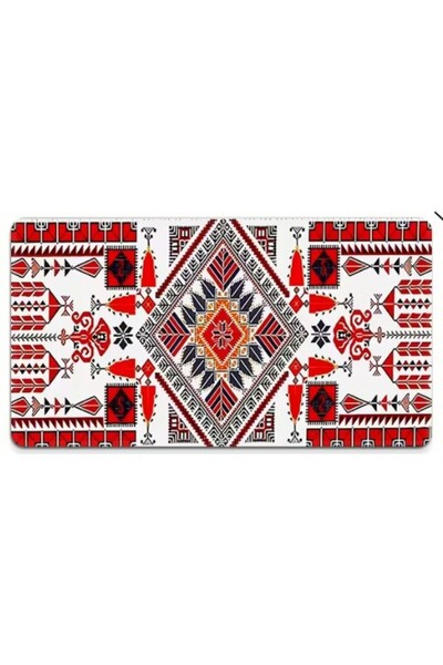 sgeteknoloji Sge Technology 70X30 cm Antique Pattern Anti-Slip Base Speed Surface Gamer Mouse Pad Gaming