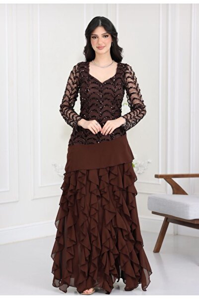 Diva style فستان سهرة راقي جورجيت