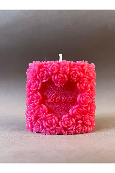 Sevgililer Günü Yılbaşı için Love Yazılı Mum