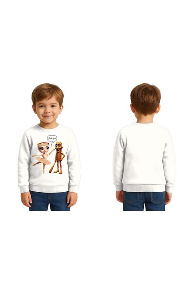 SEDİRLİ Unisex Braınrot cu imprimeu Copii Swae tricou 3 fire cu borduri