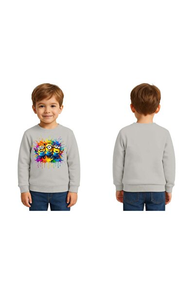 SEDİRLİ Унисекс детска блуза с принт Minions, 3-слойна Sherpa