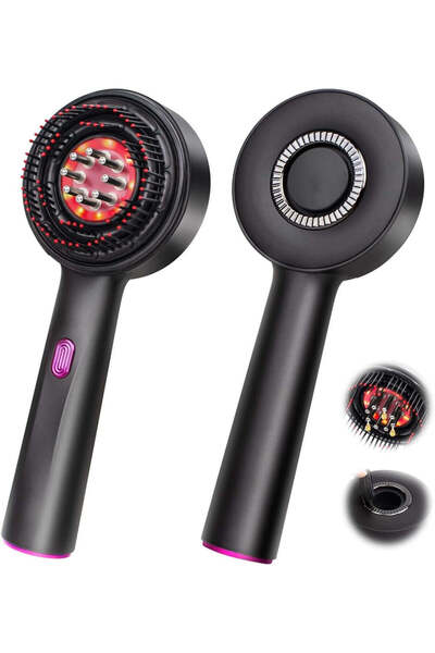 M.A&F's فرشاة تدليك فروة الرأس من إم.إيه آند إف مع أداة لوضع الزيت - مدلك رأس...