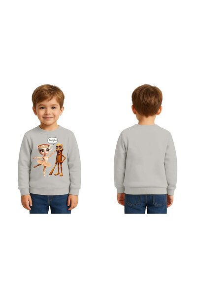 SEDİRLİ Unisex Braınrot cu imprimeu Copii Swae tricou 3 fire cu borduri