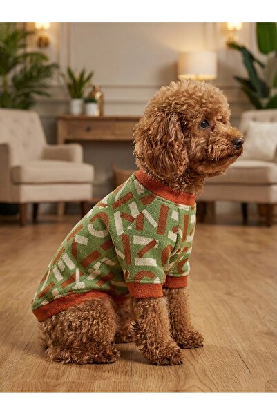 bellorsi Premium Triko Kedi Köpek Kazağı - Desenli, Tasma Delikli Lüks Kedi K...