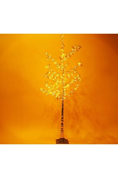 Türkiye شجرة بتولا اصطناعية للخريف مزودة بإضاءة LED مسبقة - 4 أقدام