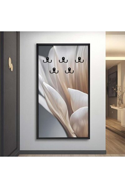 Marktna لوحة قماشية بتصميم مودرن لتعليق الملابس مع برواز شامبين مجوف