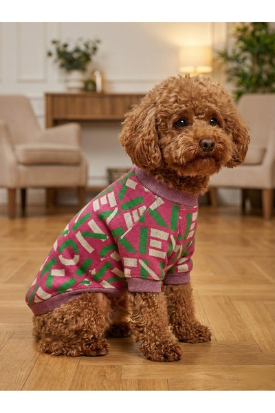 bellorsi Premium Triko Kedi Köpek Kazağı - Desenli, Tasma Delikli Lüks Kedi K...