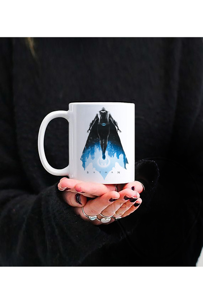 Darkia كوب بورسلين هدية بتصميم باتمان مطبوع